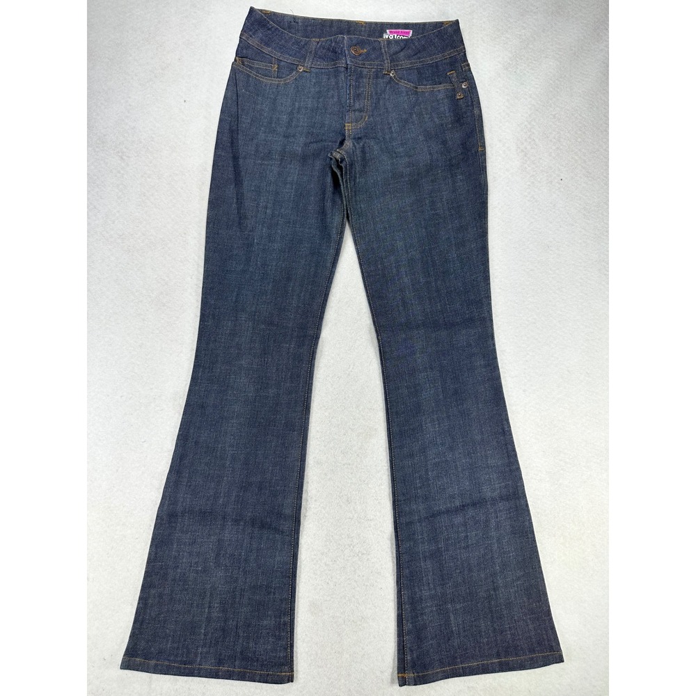 Volcom Brand Jeans Womens Size 7 Dark Wash Indigo Denim Flare Leg Skate Pants